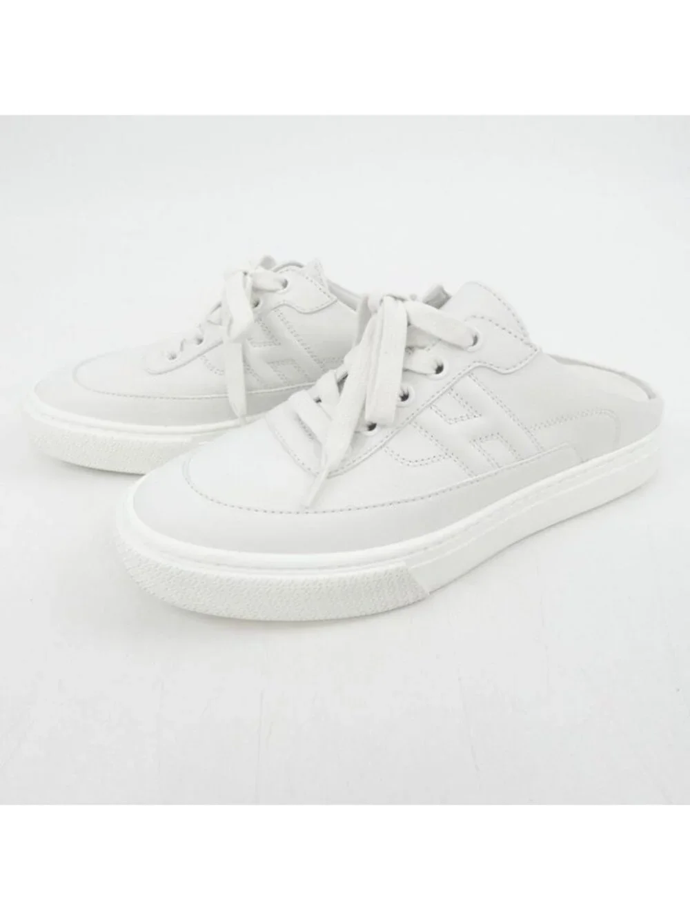 ★SOLD★ Hermes Keep Sneakers White - Picture 3 of 6